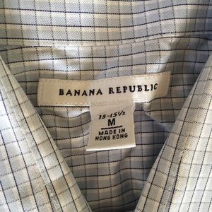 Banana Republic blue dress shirt 15-15 1/2